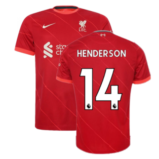 Liverpool 2021-2022 Home Shirt (Kids) (HENDERSON 14)