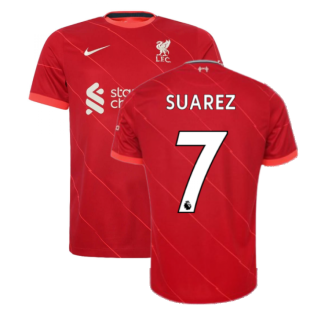 Liverpool 2021-2022 Home Shirt (Kids) (SUAREZ 7)