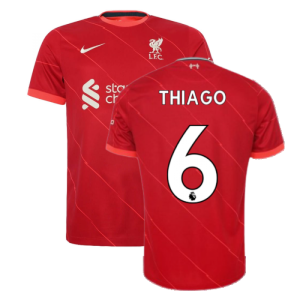 Liverpool 2021-2022 Home Shirt (Kids) (THIAGO 6)