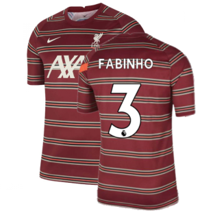 Liverpool 2021-2022 Pre-Match Training Shirt (Red) (FABINHO 3)