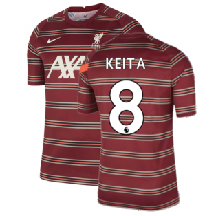 Liverpool 2021-2022 Pre-Match Training Shirt (Red) (KEITA 8)