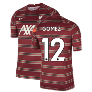 Liverpool 2021-2022 Pre-Match Training Shirt (Red) - Kids (GOMEZ 12)