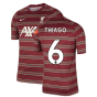 Liverpool 2021-2022 Pre-Match Training Shirt (Red) - Kids (THIAGO 6)