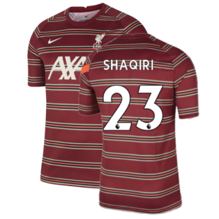 Liverpool 2021-2022 Pre-Match Training Shirt (Red) (SHAQIRI 23)