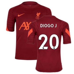 Liverpool 2021-2022 Training Shirt (Team Red) - Kids (DIOGO J 20)