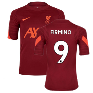 Liverpool 2021-2022 Training Shirt (Team Red) - Kids (FIRMINO 9)