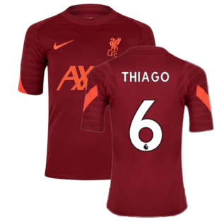 Liverpool 2021-2022 Training Shirt (Team Red) - Kids (THIAGO 6)