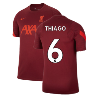 Liverpool 2021-2022 Training Shirt (Team Red) (THIAGO 6)