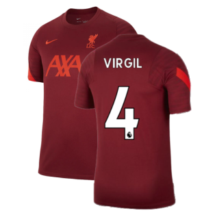Liverpool 2021-2022 Training Shirt (Team Red) (VIRGIL 4)