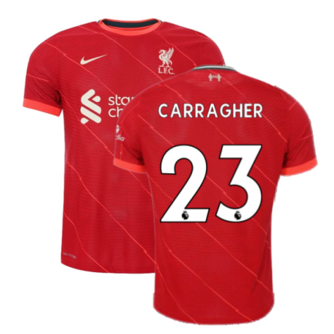 Liverpool 2021-2022 Vapor Home Shirt (CARRAGHER 23)