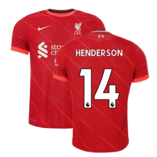 Liverpool 2021-2022 Vapor Home Shirt (HENDERSON 14)