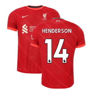 Liverpool 2021-2022 Vapor Home Shirt (Kids) (HENDERSON 14)