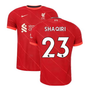 Liverpool 2021-2022 Vapor Home Shirt (Kids) (SHAQIRI 23)