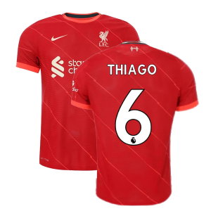 Liverpool 2021-2022 Vapor Home Shirt (Kids) (THIAGO 6)