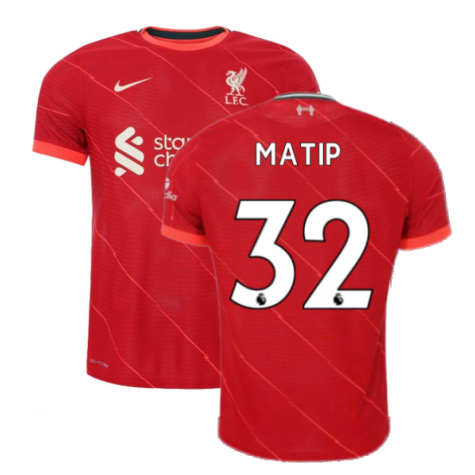 Liverpool 2021-2022 Vapor Home Shirt (MATIP 32)