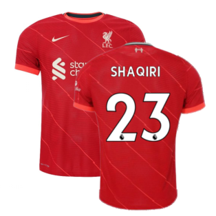 Liverpool 2021-2022 Vapor Home Shirt (SHAQIRI 23)