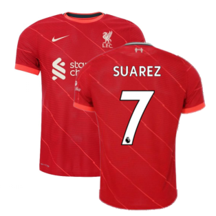 Liverpool 2021-2022 Vapor Home Shirt (SUAREZ 7)