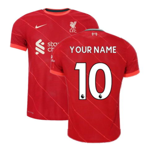 Liverpool 2021-2022 Vapor Home Shirt (Your Name)