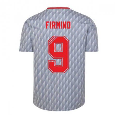 Liverpool FC 1990 Away Retro Football Shirt (FIRMINO 9)