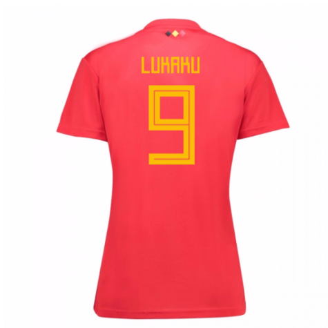 2018-19 Belgium Home Womens Shirt (Lukaku 9)