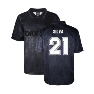 Man City 1990 Blackout Retro Shirt (SILVA 21)