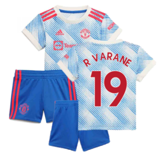 Man Utd 2021-2022 Away Baby Kit (R VARANE 19)