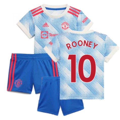 Man Utd 2021-2022 Away Baby Kit (ROONEY 10)