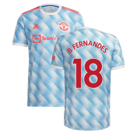 Man Utd 2021-2022 Away Shirt (Kids) (B FERNANDES 18)