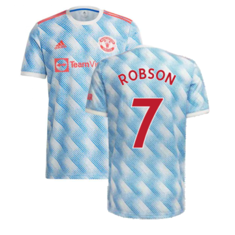 Man Utd 2021-2022 Away Shirt (Kids) (ROBSON 7)