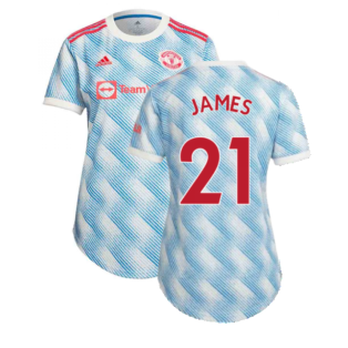 Man Utd 2021-2022 Away Shirt (Ladies) (JAMES 21)