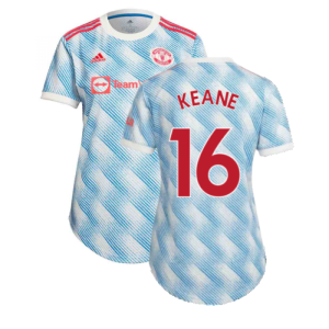 Man Utd 2021-2022 Away Shirt (Ladies) (KEANE 16)