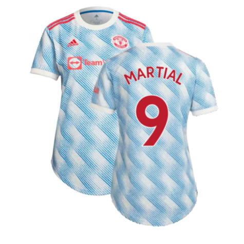 Man Utd 2021-2022 Away Shirt (Ladies) (MARTIAL 9)