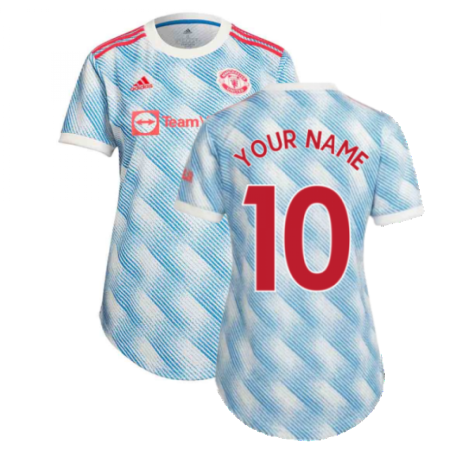 Man Utd 2021-2022 Away Shirt (Ladies) (Your Name)