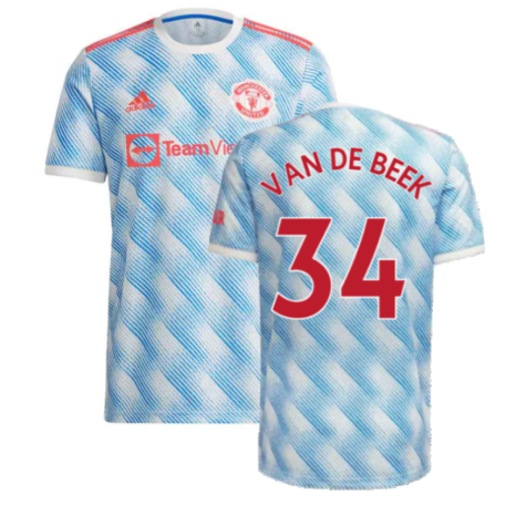 Man Utd 2021-2022 Away Shirt (VAN DE BEEK 34)