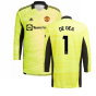 Man Utd 2021-2022 Home Goalkeeper Shirt (Yellow) (DE GEA 1)