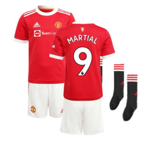 Man Utd 2021-2022 Home Mini Kit (MARTIAL 9)
