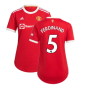 Man Utd 2021-2022 Home Shirt (Ladies) (FERDINAND 5)