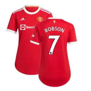 Man Utd 2021-2022 Home Shirt (Ladies) (ROBSON 7)