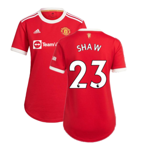 Man Utd 2021-2022 Home Shirt (Ladies) (SHAW 23)