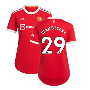 Man Utd 2021-2022 Home Shirt (Ladies) (WAN BISSAKA 29)