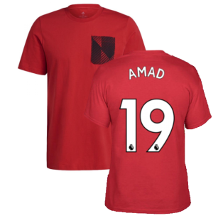 Man Utd 2021-2022 STR Graphic Tee (Red) (AMAD 19)