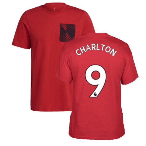 Man Utd 2021-2022 STR Graphic Tee (Red) (CHARLTON 9)