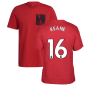 Man Utd 2021-2022 STR Graphic Tee (Red) (KEANE 16)