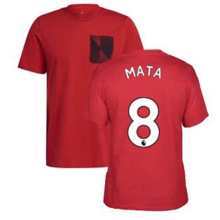 Man Utd 2021-2022 STR Graphic Tee (Red) (MATA 8)