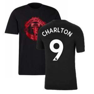 Man Utd 2021-2022 Tee (Black) (CHARLTON 9)