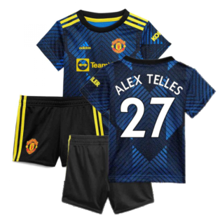 Man Utd 2021-2022 Third Baby Kit (Blue) (ALEX TELLES 27)