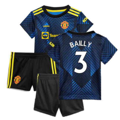 Man Utd 2021-2022 Third Baby Kit (Blue) (BAILLY 3)