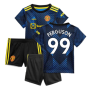 Man Utd 2021-2022 Third Baby Kit (Blue) (FERGUSON 99)