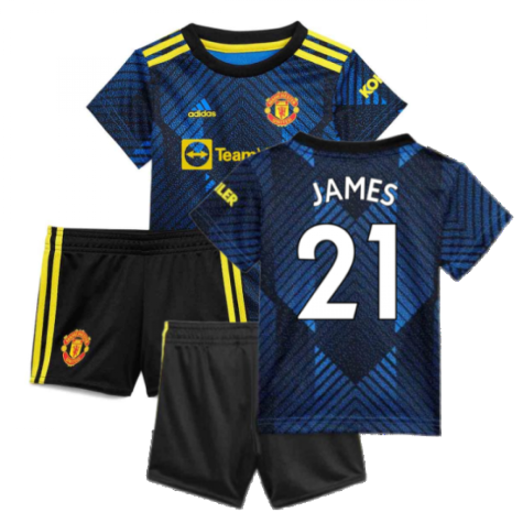 Man Utd 2021-2022 Third Baby Kit (Blue) (JAMES 21)