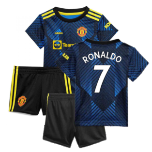 Man Utd 2021-2022 Third Baby Kit (Blue) (RONALDO 7)